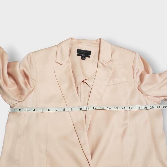 J.Crew Womens Alfie Gramercy Twill Lyocell Blazer Blush Pink Sz 14 Oversized - Picture 11 of 15